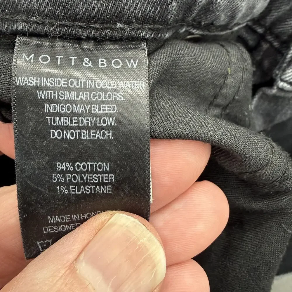 Mott & Bow Jeans Mens 29x30 Gray Wash Slim Straight Stretch‎ Denim Honduras